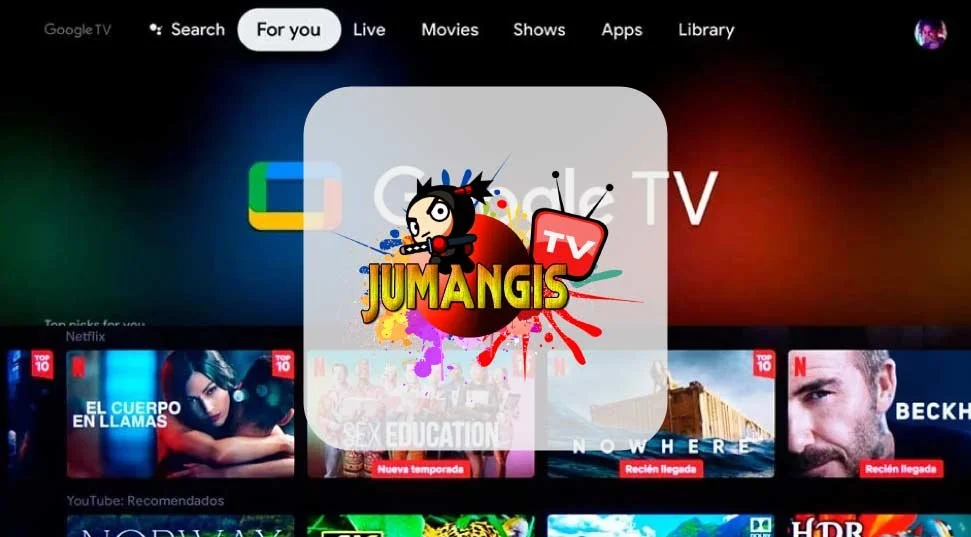 App de JumangisTV en Android - Mira IPTV en tu móvil o table