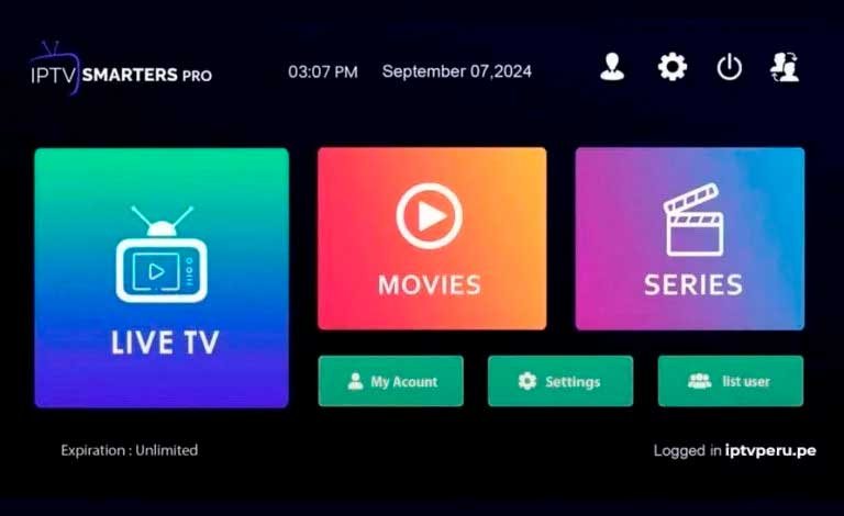 IPTV Smarters Lite reproduciendo JumangisTV - Canales colombianos en Apple