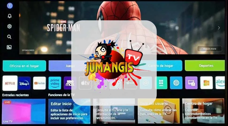 JumangisTV en Smart TV LG - Streaming de canales en alta definición
